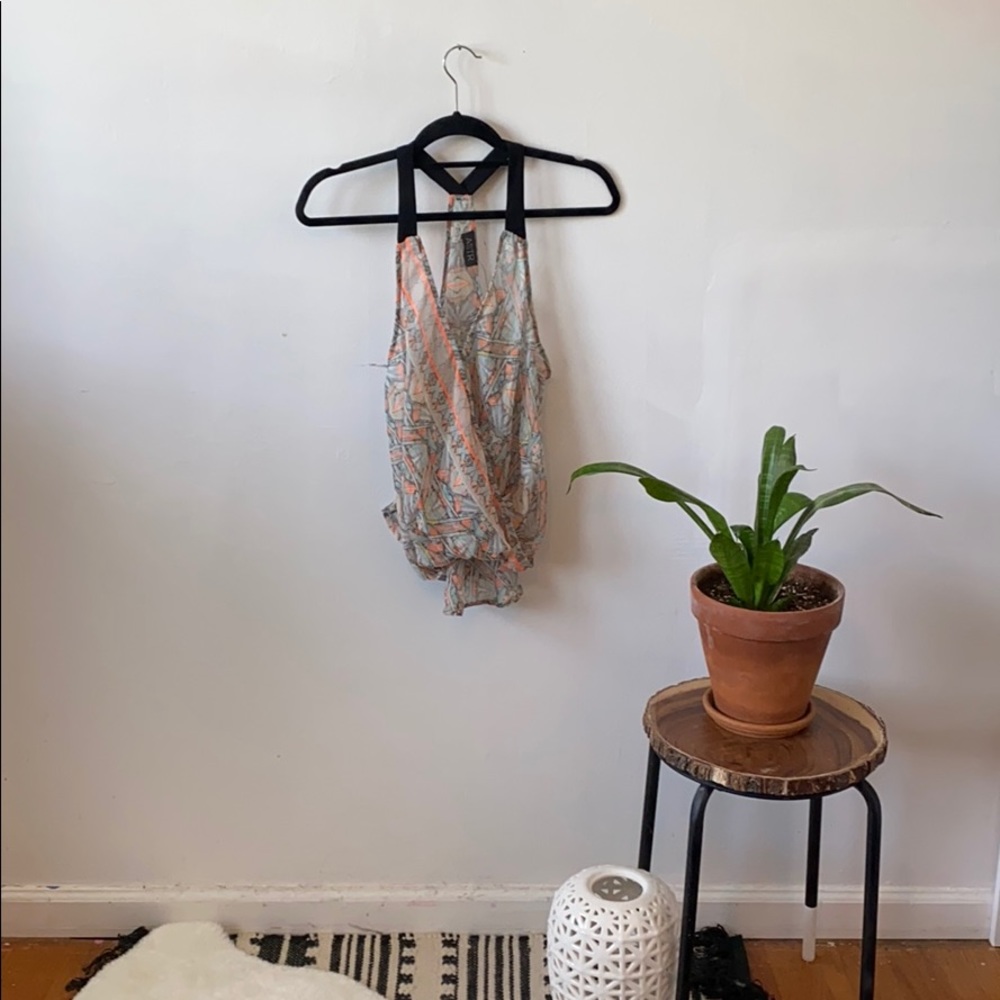 High low sheer top flowy